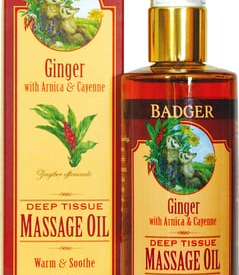 Badger Balm Ginger Deep Tissue Massage Oil