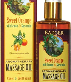 Badger Balm Sweet Orange Aromatherapy Massage Oil