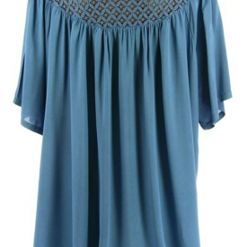 Solid Casual Round Neckline Short Blouses For Women