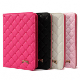 For iPad Air 2 Luxury Bowknot Leather Smart Case Stand Cover Protective Skin