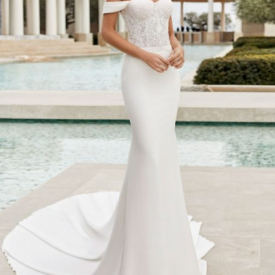 Mermaid  Trumpet Simple Boho Wedding Dress Cheap