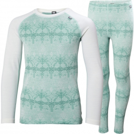 Helly Hansen Boys & Girls Jr Merino Mid Baselayer Set 176cm Body – Chest 33.5-35.5′ (85-91cm)