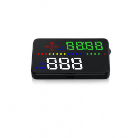 A300 Car 3.5″ HUD Digital Head-Up Display Multifunction OBD Alarm Speedometer Overspeed