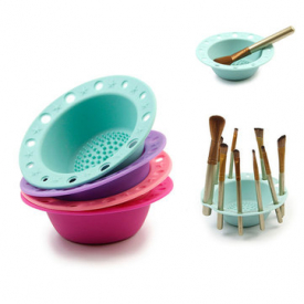 1Pc Silicone Cosmetic Washing Brush Bowl Pad