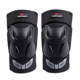 14.2-19.7inch Universal Motorcycle Racing Knee Pads Armor Protective Guard Black