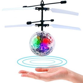 LISOPO Kid RC Toys, RC Flying Ball, Infrared Induction Helicopter Ball with Shinning LED Lights Built-in and Remote Control Toys for Boys and Girls