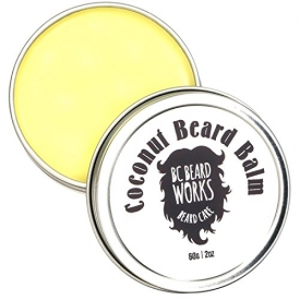 Coconut Beard Balm by BC BEARD WORKS: The Best Beard Softener With Jojoba Seed Oil And Bees Wax –Facial Hair Thickener And Skin Moisturizer For Men –Groom, Style And Condition Your Beard With Ease