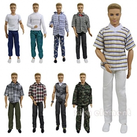 ZITA ELEMENT Lot 5 PCS Fashion Casual Wear Clothes/outfit for Barbie’s Boy Friend Ken Doll