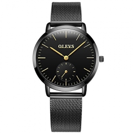 OLVES Quartz Watches for Women on Sale Ladies Wrist Watch Women Mesh Strap Watchs Top Brand Luxury Thin Fashion Clock Stainless Steel Quartz Wristwatches