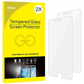 JETech 2-Pack iPhone 8 Plus iPhone 7 Plus Screen Protector Tempered Glass Film Case Friendly for Apple iPhone 8 Plus and iPhone 7 Plus 5.5-Inch