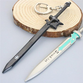 Cosplay SAO Anime Sword Art Online Sword Keychain Jewelry For Gift (Pack of 2))