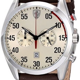 Ferrari Men’s 0830174 D 50 Analog Display Quartz Brown Watch