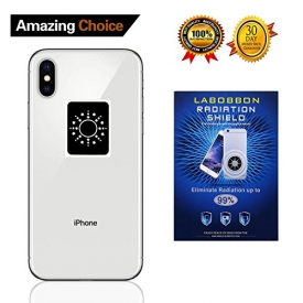 Radiation Protection Shield Sticker, Labobbon EMF Blocker for Cell Phone/ Laptop/ Tablet/ Kindle/ Router/ Wifi | Protect You and Your Family from Radiation | 1.6 x 1.23 inches, Black