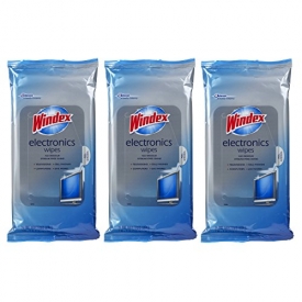 Windex Electronics Wipes, 25 Count (Pack of 3)