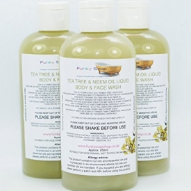 1bottle Tea Tree & Neem Oil Liquid Body & Face Wash 100% Natural SLS Free 250ml