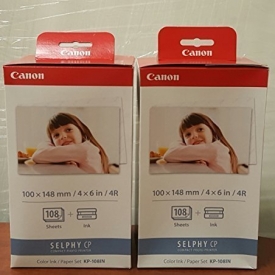 Canon KP-108IN Ink Paper Set (2) Pack – 216 Prints