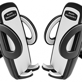 Beam Electronics (2 PACK) Universal Smartphone Car Air Vent Mount Holder Cradle Compatible with iPhone X 8 8 Plus 7 7 Plus SE 6s 6 Plus 6 5s 5 4s 4 Samsung Galaxy S6 S5 S4 LG Nexus Sony Nokia and More