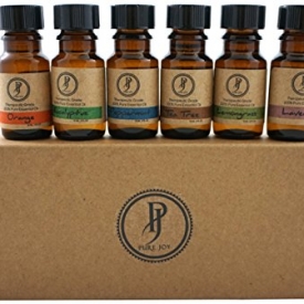 Pure Joy Aromatherapy Premium Kit Top 6 Essential Oils Gift Set 10ml 100% Pure & Therapeutic grade