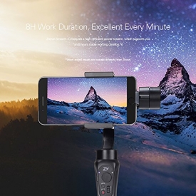 Zhiyun Smooth Q Gimbal for iPhone 5 iPhone 6 plus 7 plus 8 and Android Samsung Galaxy S7 S6 S5 Phones, App Control, Face-tracking,Support Vertical Shooting Panorama Mode