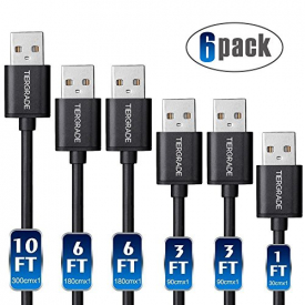 Micro USB Cable, USB to Micro USB Cable, Tiergrade 6 Pack Assorted Lengths High Speed Fast Charging Cable Data Sync Cord for Samsung, Nexus, LG, Motorola, HTC, Sony, Android Smartphones and More