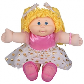 Cabbage Patch Kids Vintage Retro Style Yarn Hair Doll – Original Blonde Hair/Blue Eyes, 16″ – Amazon Exclusive – Easy to Open Packaging