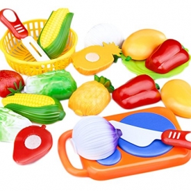Drawihi Cutting Fruits Pretend Food Play Set For Kids Educational Learning Toy