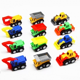 12 Pack Pull Back Vehicles, Assorted Construction Vehicles Dump Truck Toys for Toddlers Boys, Pull Back And Go Mini Car Kids Toy Play Set