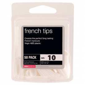 Salon Services French Tips Size 10 Pack of 50