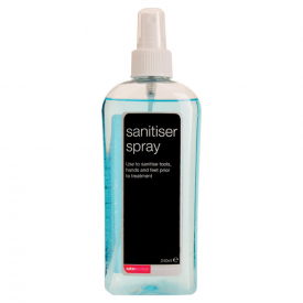 salon services sanitiser spray