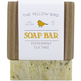 Peppermint & Tea Tree Soap Bar. All Natural Antifungal Soap for Acne, Athlete’s Foot, Ringworm, Jock Itch. Organic Body & Face Wash for Men and Women