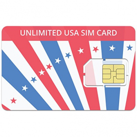 Unlimited USA SIM Card- $19.00 per Month Includes – Unlimited Domestic Calls, Unlimited Texts and 2GB of Data