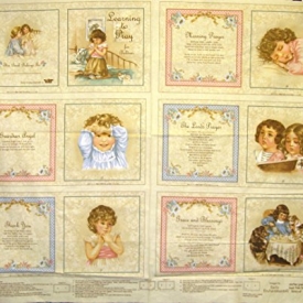 44″ Wide Learn To Pray Soft Book Cotton Fabric By The Panel