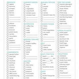 bloom daily planners Grocery List – Grocery Pad – Shopping Pad 6″ x 9″