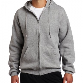 Russell Athletic Men’s Dri Power Full Zip Fleece Hoodie, Oxford, 3X-Large