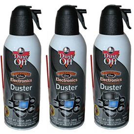 Dust-Off Falcon Professional Electronics Compressed Air Duster, 12 oz, 3 Pack