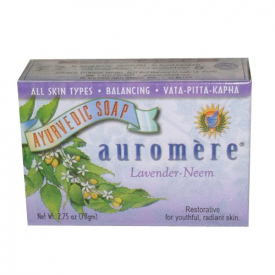 Auromere Bar Soap, Ayurvedic Lavender Neem, 2.75 Ounce