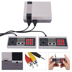 Fosa Dual Joystick Game Console Entertainment System Built-in 500 Classic Games HD AV Output(White)