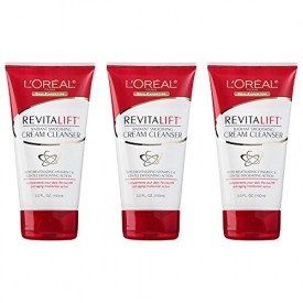 L’Oreal Paris Skin Care Revitalift Radiant Smoothing Cream Cleanser, 5.0 Ounce, 3 Count
