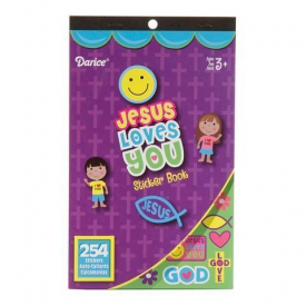 Darice 254 Piece Religious Sticker Book- Jesus Loves You (Pack of 1)