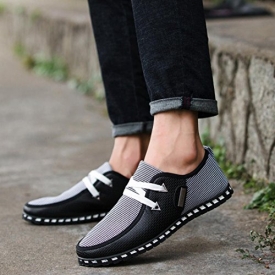 On Sales Men Office Shoes,Hemlock Men Autumn Shoes Comfortable Casual Shoes Business Flat Shoes Formal Party Shoes (US:10.5, Black)