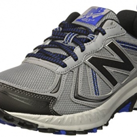 New Balance Men’s MT410v5 Cushioning Trail Running Shoe, Grey, 11 4E US