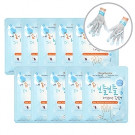 [ANGELLOOKA] Ultra Moisturizing Cooling Hand Mask Pack 18ml Pack of 10, Smartphone Touch, Nail Nutrition, Cooling Care for Dry Hand