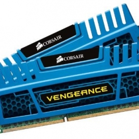 Corsair Vengeance Blue 8 GB (2X4 GB) PC3-12800 1600mHz DDR3 240-Pin SDRAM Dual Channel Memory Kit 1.5V