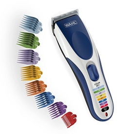 Wahl Clipper Color Pro Cordless Rechargeable Hair Clippers, Hair trimmers, 21 pieces Hair Cutting Kit, Color Coded guide combs For Men, Kids and Babies By The  Brand used by Professionals. #9649