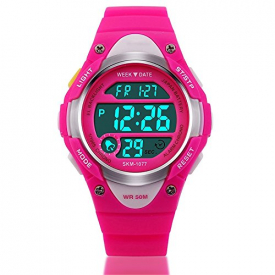 Kids Digital Watch – Girls Sports Waterproof Watch,Wrist Watches with Alarm Stopwatch for Youth Childrens