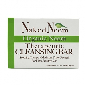 Neem Cleansing Bar 4oz -Ultra-Sensitive Skin-Soothing Therapy-Relieves Skin Irritation, Itching, Flaking, Dryness. 1 or 3 Count