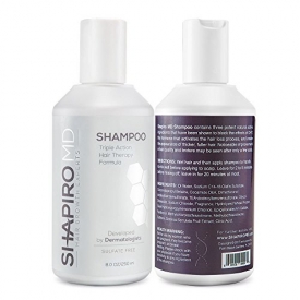 Shapiro MD Shampoo Containing the 3 Most Powerful, All-Natural DHT Blockers for Thicker, Fuller, and Healthier Hair (1 Month Supply) (Shampoo)