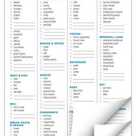 Grocery List Planning Pad 6″x9″, 80 Sheets Per Pad