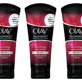 Olay Regenerist Advanced Anti-Aging Detoxifying Pore Scrub Face Wash, 5 Ounce (Pack of 3)  Packaging may Vary