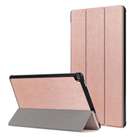 Sympath Folding Stand Case Cover With Auto Wake / Sleep For Amazon Kindle Fire HD10 2017 (Rose Gold)